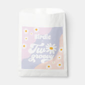 Twee Groovy 2de verjaardag Boho Retro Daisy Bedankzakje (Voorkant)