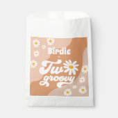 Twee Groovy 2de verjaardag Boho Retro Daisy Bedankzakje (Voorkant)