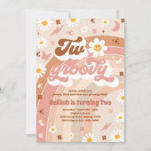 Twee Groovy 2de verjaardag van de Vredesfeest Rain Kaart (Voorkant)