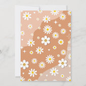 Twee Groovy 2e verjaardag Daisy Groovy Party Kaart (Achterkant)