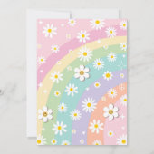 Twee Groovy 2e Verjaardag Regenboog Vrede Liefde P Kaart (Achterkant)