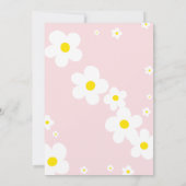 Twee Groovy 2e Verjaardag Roze Bloem Power Hippie Kaart (Achterkant)