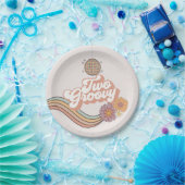 Twee Groovy 2e verjaardagsfeestje Papieren Bordje (Feest)