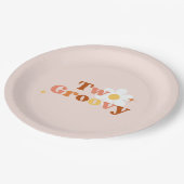 Twee Groovy 2e verjaardagsfeestje Papieren Bordje (Gekanteld)