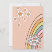 Twee Groovy 2e Verjaardagsfeestuitnodiging Kaart (Achterkant)