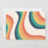 Twee Groovy Babe Retro Regenboog 2e Verjaardag Fot Kaart (Achterkant)