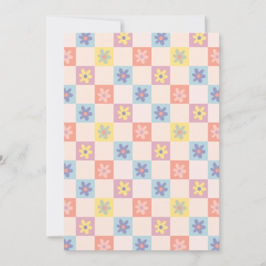 Twee Groovy Boho 2e verjaardag uitnodiging (Achterkant)