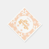 Twee Groovy Boho Arch 2e Verjaardag uitnodiging Servet (Hoek)