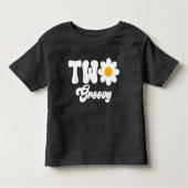 TWEE Groovy Daisy 2e Eerste Verjaardag Kinder Shirts (Voorkant)