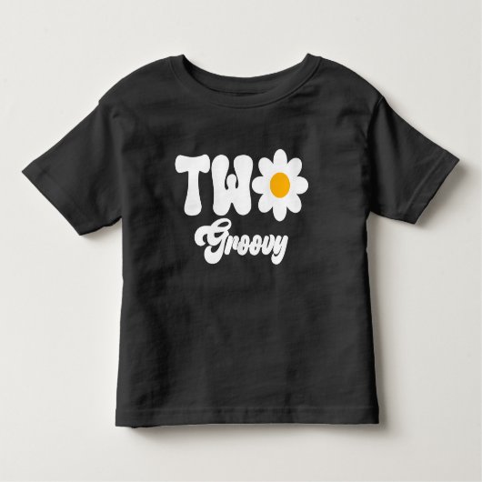 TWEE Groovy Daisy 2e Eerste Verjaardag Kinder Shirts (Voorkant)