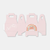 Twee Groovy daisy boho florale regenboog, tweede v Bedankdoosjes (Uitgevouwen)