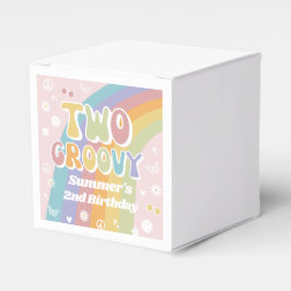 Twee Groovy Favor Box | Groovy Party Favors Bedankdoosjes