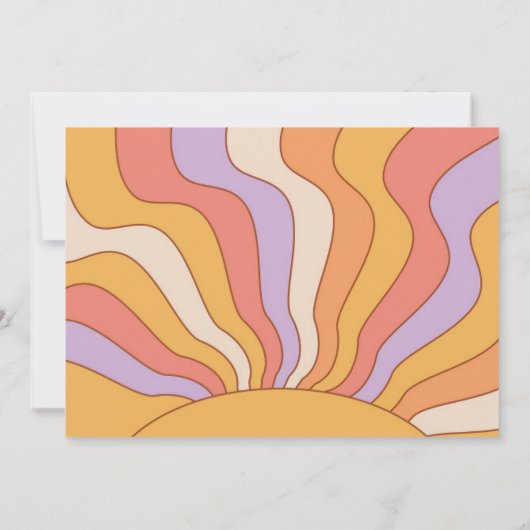 Twee Groovy-fotouitnodiging | Groovy Birthday Kaart (Achterkant)