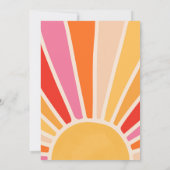 Twee Groovy Hippie 2e verjaardag Sunshine Daisy Kaart (Achterkant)