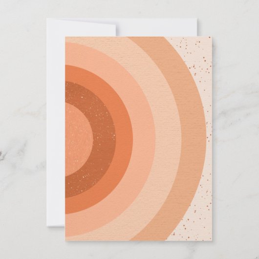 Twee Groovy Hippie Retro Birthday Party Kaart (Achterkant)