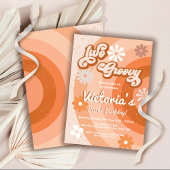 Twee Groovy Hippie Retro Birthday Party Kaart