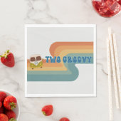 Twee Groovy Jongens Verjaardag Papier Servet (Insitu)