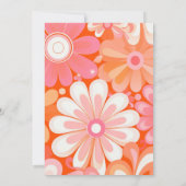 Twee Groovy Kleurrijke Meisje Verjaardag Kaart (Achterkant)