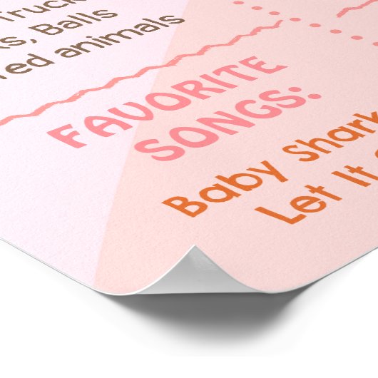 Twee Groovy One Retro Daisy Birthday Milestone Sig Poster (Hoek)