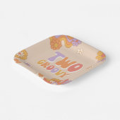 Twee Groovy Party Paper Borden Papieren Bordje (Gebogen)