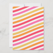 Twee Groovy Party verjaardagsuitnodiging Kaart (Achterkant)