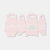 Twee Groovy Pink Daisy tweede verjaardag Favor Box Bedankdoosjes (Uitgevouwen)
