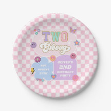 Twee Groovy Preppy Patch 2e verjaardagsfeestje