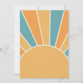 Twee Groovy Retro Boy 2e verjaardag Uitnodiging (Achterkant)