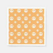 Twee Groovy Retro Boy vredes verjaardags Servet (Voorkant)