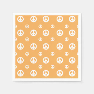 Twee Groovy Retro Boy vredes verjaardags Servet