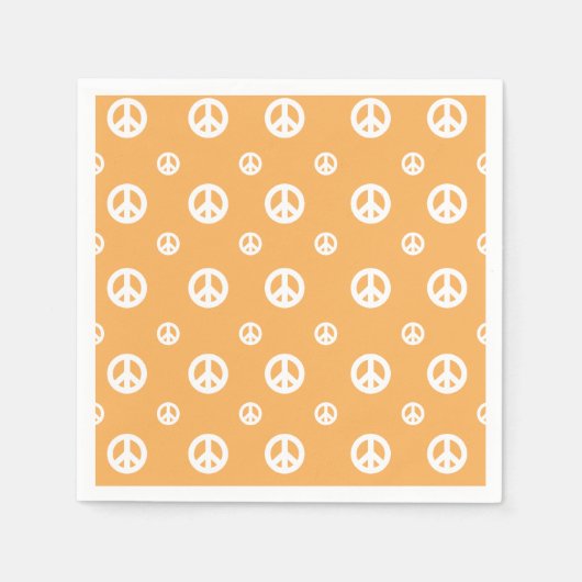 Twee Groovy Retro Boy vredes verjaardags Servet (Voorkant)