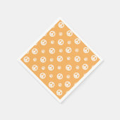 Twee Groovy Retro Boy vredes verjaardags Servet (Hoek)