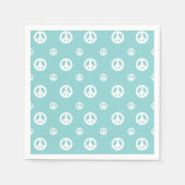 Twee Groovy Retro Boy vreugdebord verjaardagstaart Servet (Voorkant)