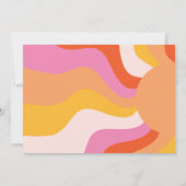 Twee Groovy Retro foto 2e verjaardag Kaart (Achterkant)