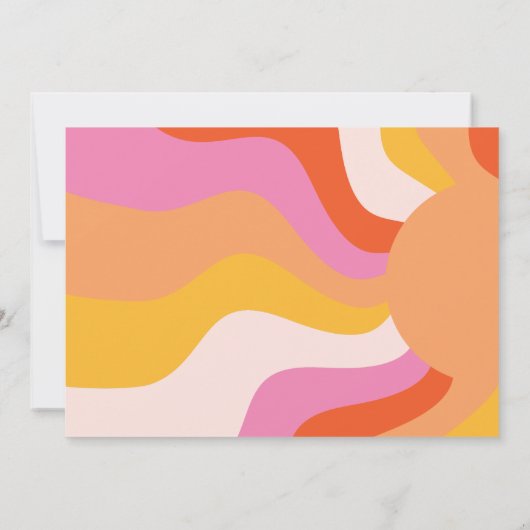 Twee Groovy Retro foto 2e verjaardag Kaart (Achterkant)