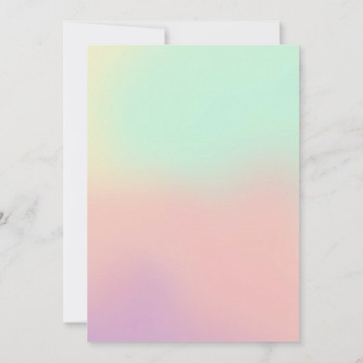 Twee Groovy Retro Iridescent 2e Verjaardag Kaart (Achterkant)