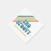 Twee Groovy Retro Jongens verjaardags Servetten (Hoek)