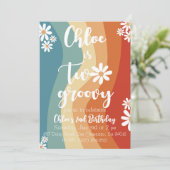 Twee Groovy Retro Kaart (Staand voorkant)