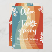 Twee Groovy Retro Kaart (Voorkant / Achterkant)