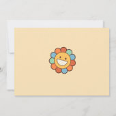 Twee Groovy Retro Regenboog 2de Verjaardagsfeestje Kaart (Achterkant)