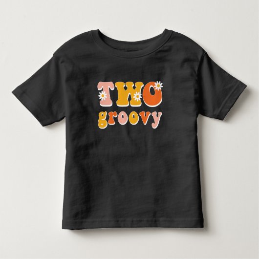 Twee Groovy Retro Second Birthday Shirt (Voorkant)