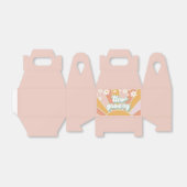 Twee Groovy Retro Sunshine daisy boho bedankt Bedankdoosjes (Uitgevouwen)