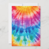 Twee Groovy Retro Tie Dye 2e Verjaardag Kaart (Achterkant)