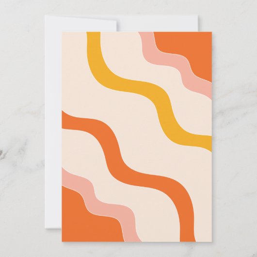 Twee Groovy Retro Tweede Verjaardagsuitnodiging Kaart (Achterkant)