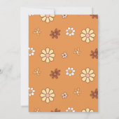 Twee groovy retro verjaardagsuitnodigingen kaart (Achterkant)