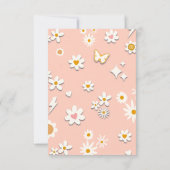 Twee Groovy Second Birthday Invitation Kaart (Achterkant)