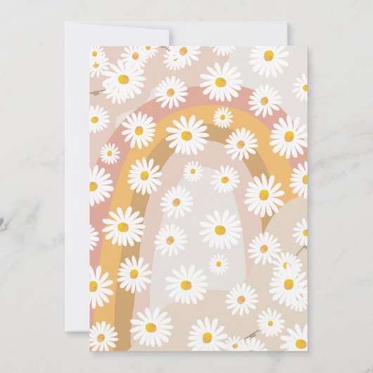 Twee Groovy tweede verjaardag tweede Retro Boho Da Kaart (Achterkant)