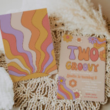 Twee Groovy Uitnodiging | Uitnodiging voor Groovy 