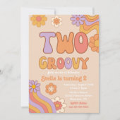 Twee Groovy Uitnodiging | Uitnodiging voor Groovy (Voorkant)