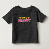 Twee Groovy Verjaardag T-Shirt (Voorkant)